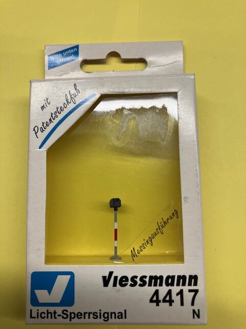 Viessmann 4417 Spærsignal Spor N Ny i æske 14-16 volt