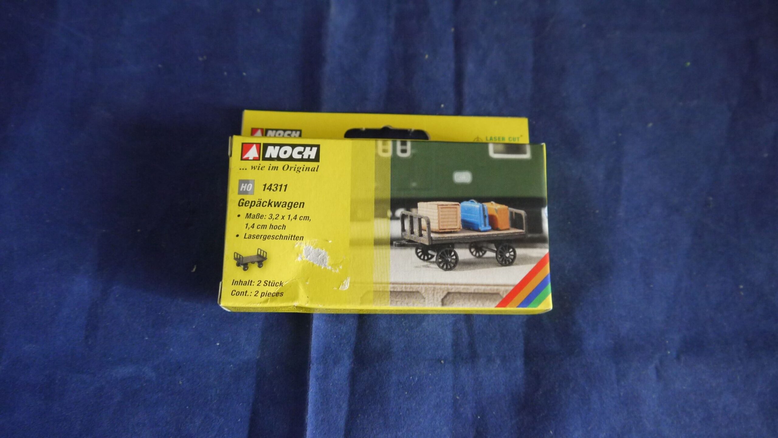 Noch 14311 2 Bagage vogne Ny i Æske H0.