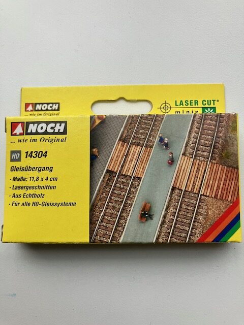 NOCH 14304 Perron Baneovergang 11,8x 4 cm H0. Nyt