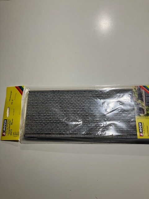 NOCH 58272 Granit MUR 32x12,5 Cm ca 2 cm dyb H0 0 NYT,