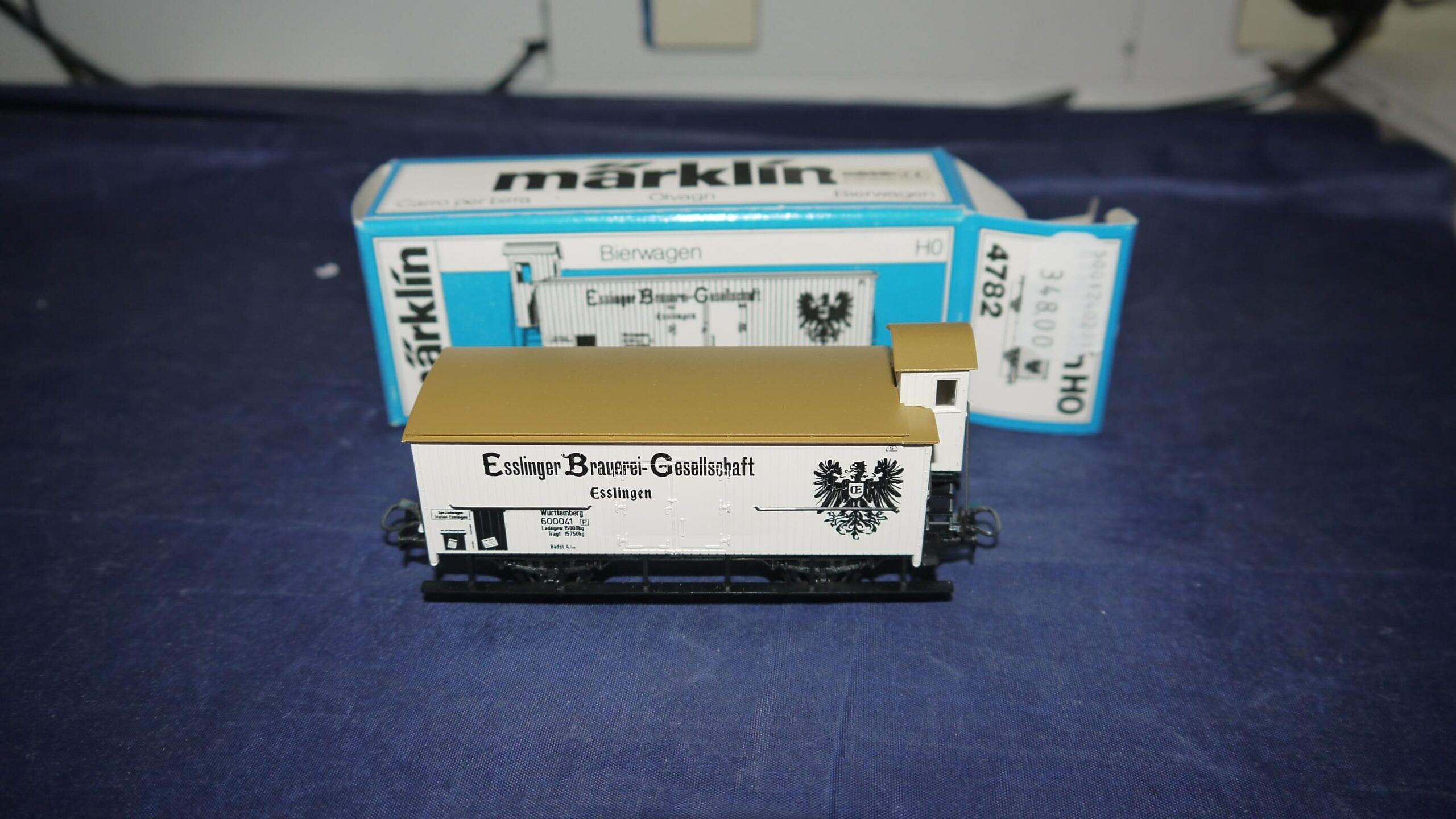 Märklin 4782 Essinger øl vogn H0. Let Brugt Som ny.