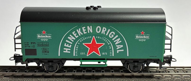 Nyhed Märklin 4415.797 Heineken DSB  Øl. Reklamevogn