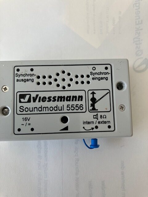 Viessman 5556 Lydmodul til Baneoverskæring Let Brugt Nypris 379 kr.