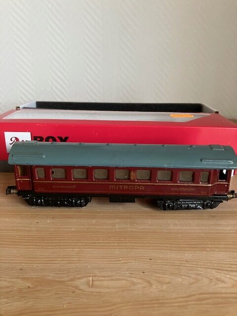 Märklin 343 Mitropa Sovevogn. Fra ca 1952 Flot Bevaret Vogn H0,