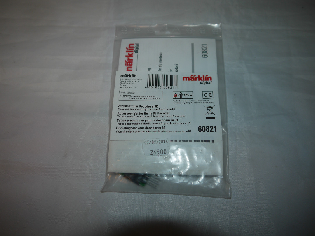Märklin 60821 - tilbehør for Decoder m83 (Märklin 60831) H0 Se beskrivelse