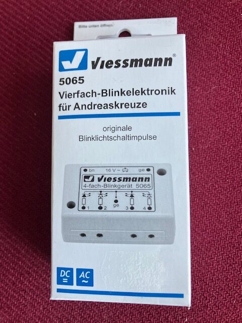 Viessmann 5065 Blinkelektronik til overkørselssignaler NYT