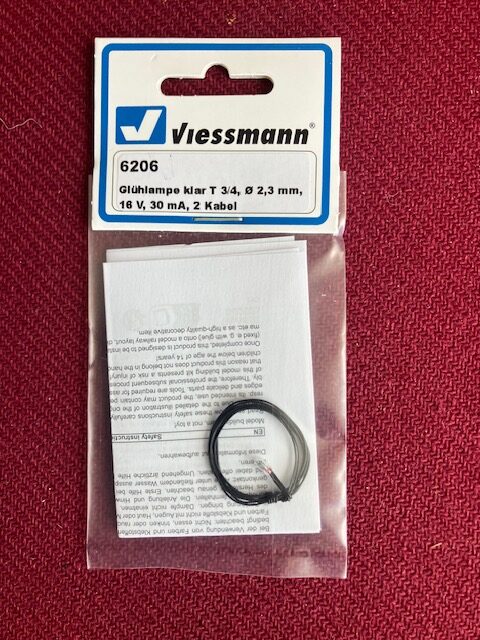 Viessmann 6206 Glødelampe til Lamper m ledn Nyt.