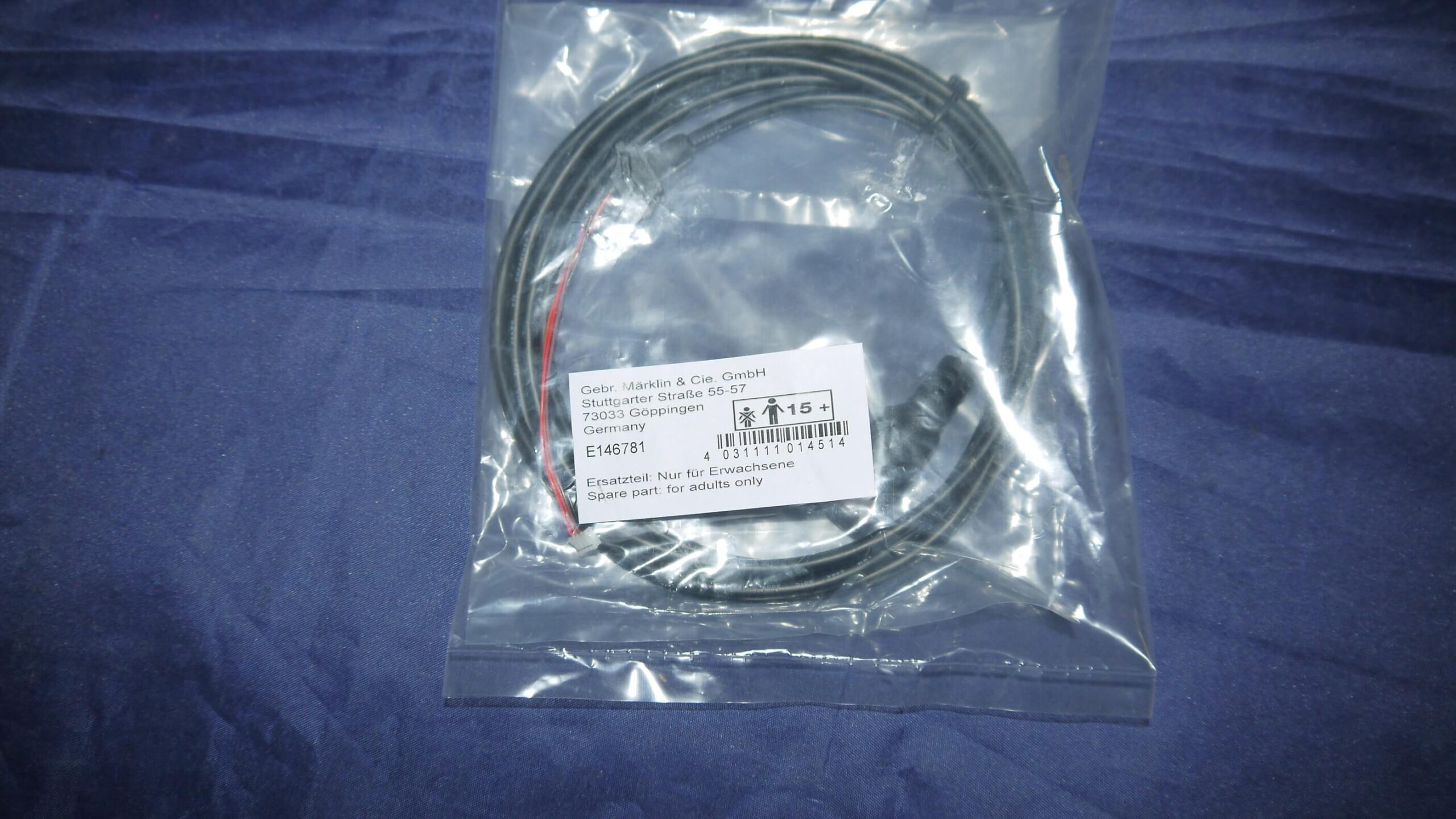 Märklin E 146781 Ny kabel Til Mob 2 60653/60657. Med stik ..