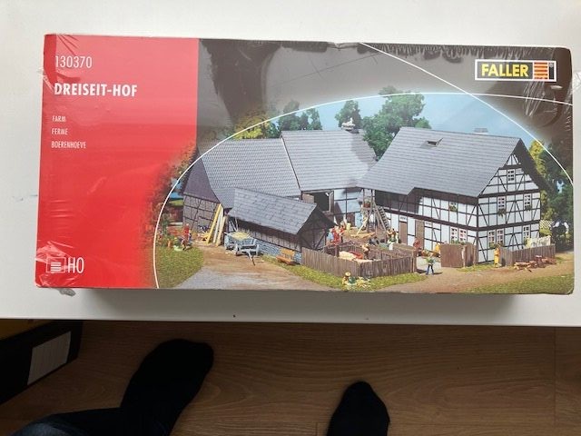 Faller 130370 3 Længet Bondegård Bindingsværk Nyt Byggesæt H0 225x325x120 mm
