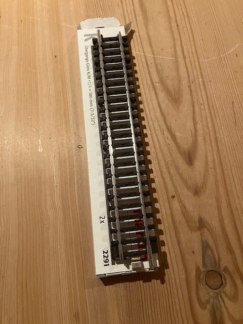 Märklin 2291 overgangsskinne K til M Ny, H0