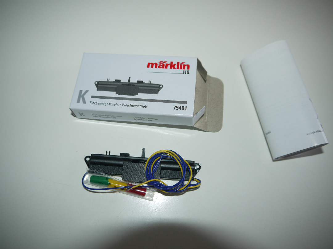 Märklin 75491 Nyt El drev til K skinne sporskift H0 AC