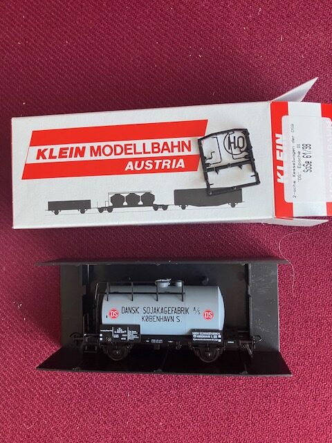 Klein So So 61/98 DSB Tankvogn Dansk Sojakagefabrik KBN Ze 503522 Som Ny fra Samling H0.