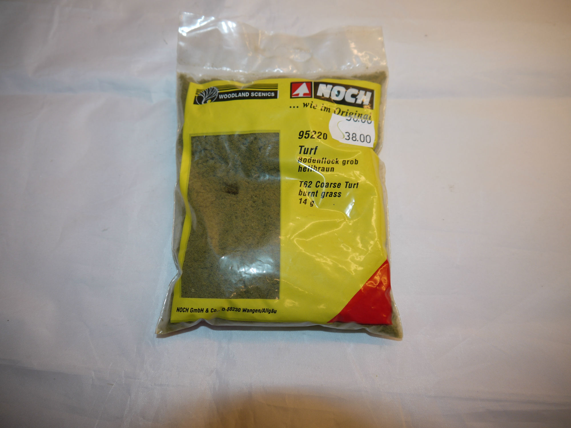 NOCH 95220 Turf Bodenflock grob hellbraun  Nyt i pose 14 g