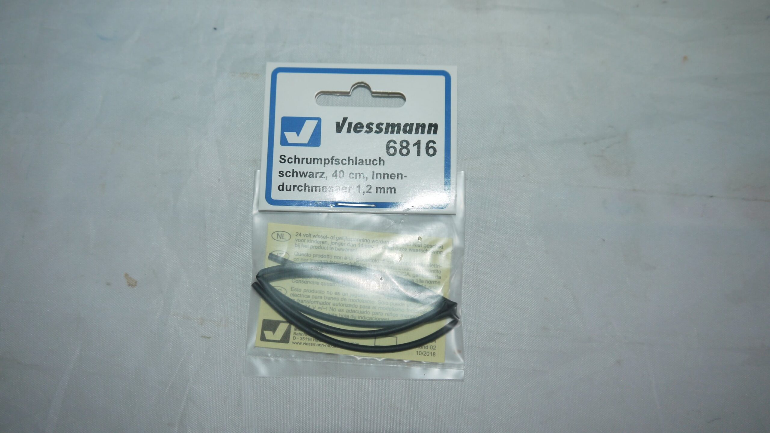 Viessman 6816 0,4 m Krympeflex 1,2 mm Nyt i pakning Sort ..