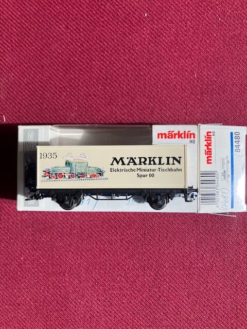 Märklin 84480 reklamevogn 60 år 1935-1995 H0 Brugt .