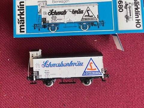 Märklin 4680 Øl Vogn Schwabenbräu Stuttgart. H0 Som Ny Fra Samling.
