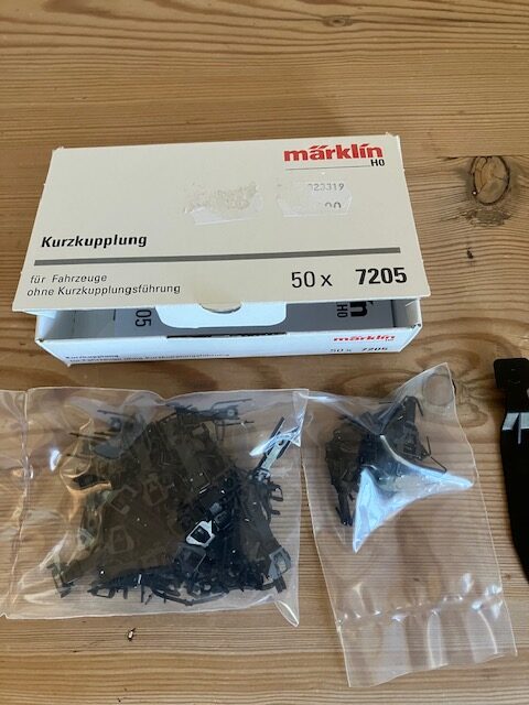 Märklin 7205 50 koblinger 2 Forsk Nye Pris hele kassen Pr stk 10 Kr. H0
