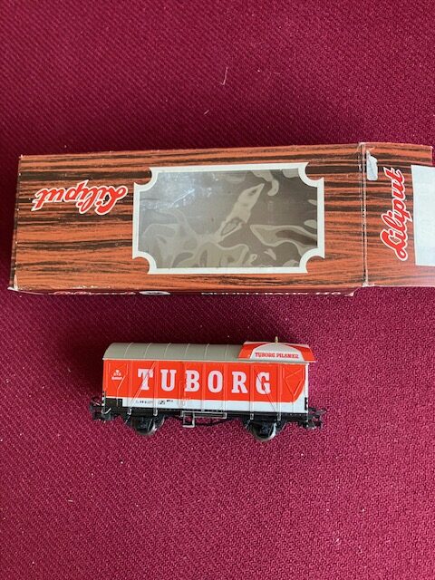 Liliput DSB Tuborg Vogn Med Hat Let Brugt. Flot. H0