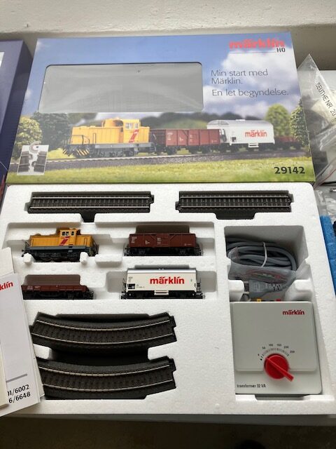 Märklin 29142 DSB Startsæt Kun testkørt Som Nyt H0 m 6647 trafo