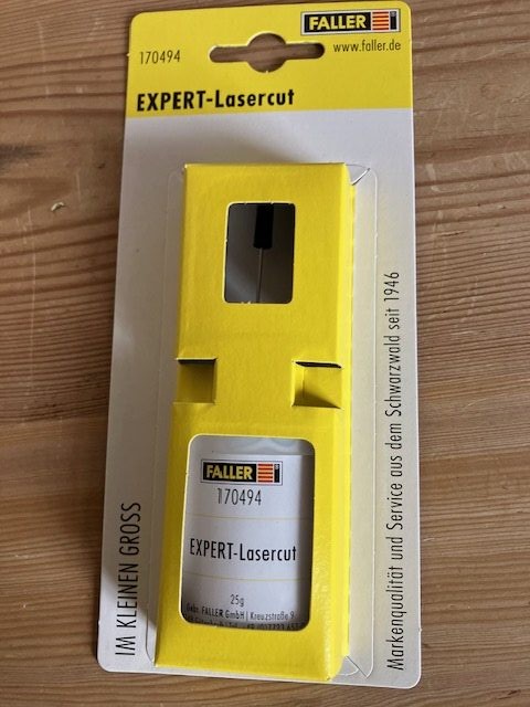 Faller 170494 EXPERT Lasercut Lim Nyt i Pakning 25 g