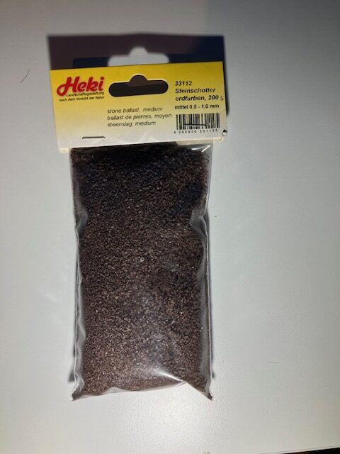 HEKI 33112 Ballast Jordfarvet 0,5-1 mm 200 g. Nyt