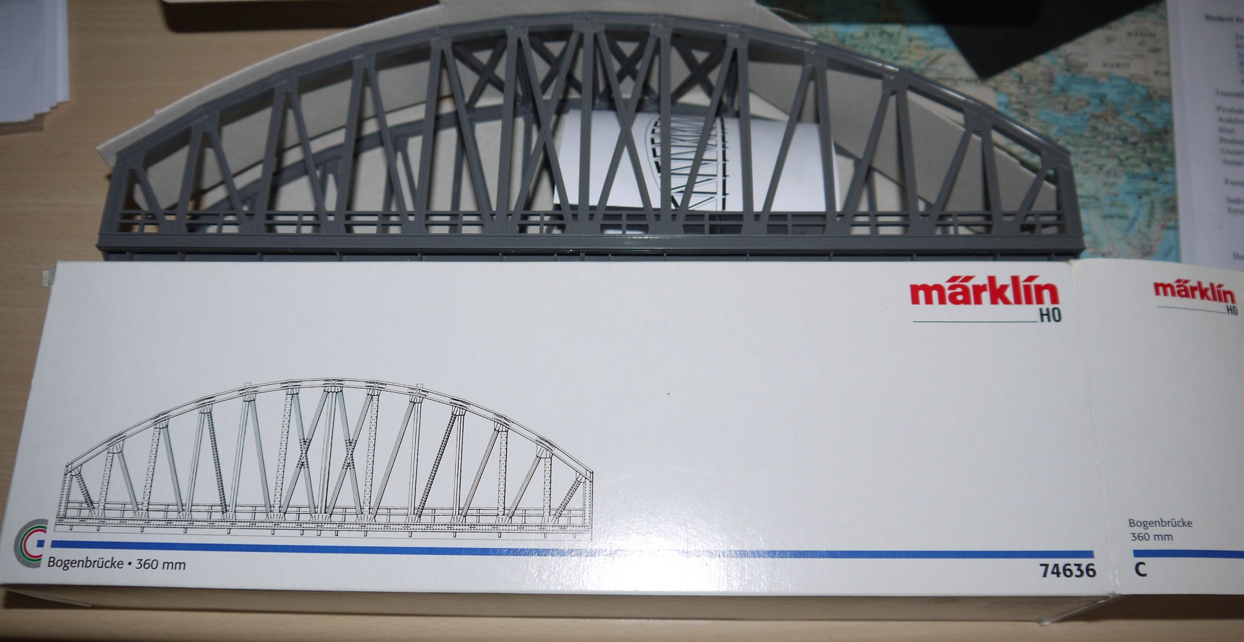 Märklin 74636 Ny Gitterbro Til C skinner H0.