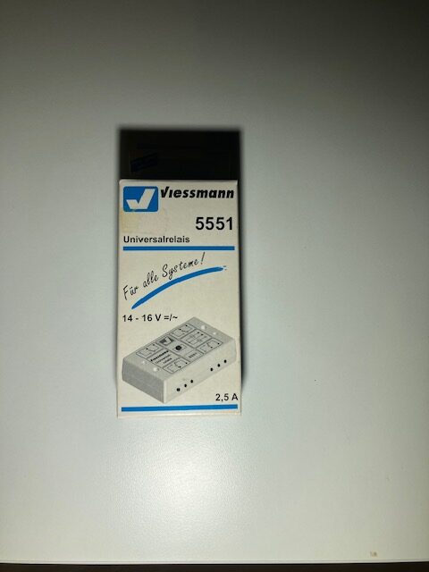 Viessmann 5551 Universalrelæ 2,5 A . Som Nyt Måske brugt .  14-16 Volt =/veksel