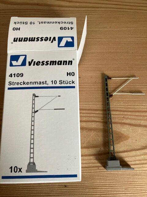 Viessmann 4109 Strækningsmast til Køreledning NYT Pris pr stk 55 Kr. alle 10 499 Kr