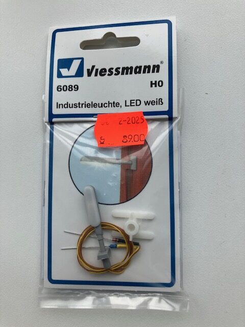 Viessmann 6089 Industrilampe til Væg Nyt LED Hvid