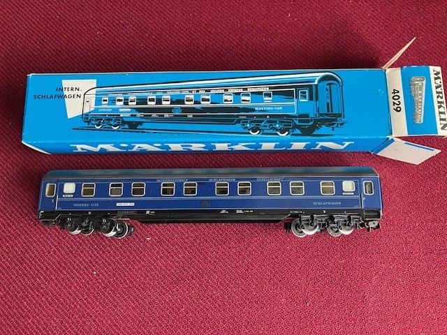 Märklin 4029 int Sovevogn Rom Basel Køln. Som ny fra Samling H0