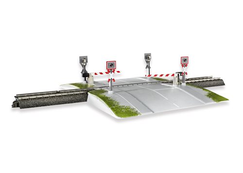 Märklin 74924 Fuldautomatisk Baneovergang Med bomme og lys. H0 AC C skinner