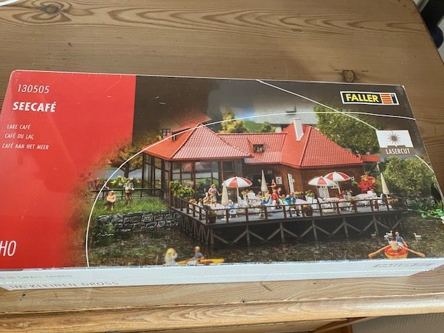 Faller 130505 Sø cafe/Restaurant Nyt Byggesæt H0. Vejl 650 Kr
