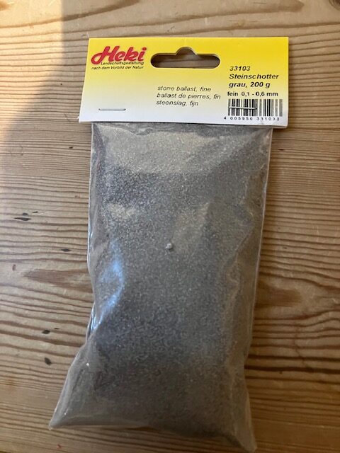HEKI 33103 Sten Ballast grå 200 G 0,1-0,6 mm