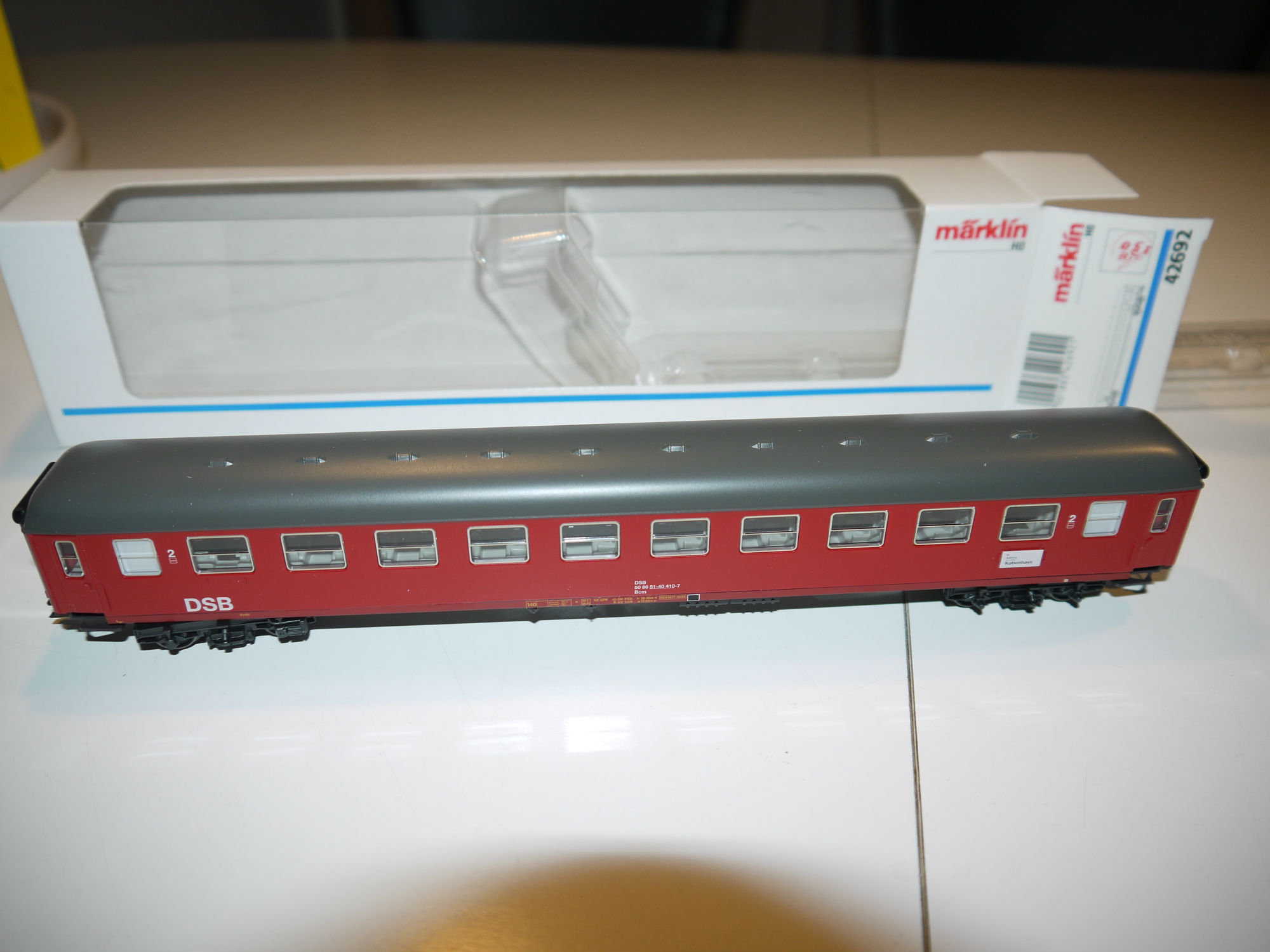 Märklin 42692 DSB Bcm 5086 51-40 410-7 Ålborg KBN Som Ny fra Samling. H0.