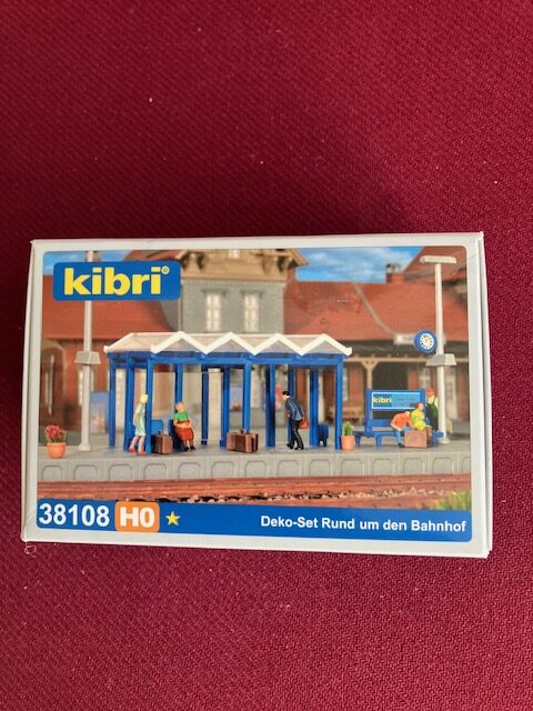 KIBRI 38108 Deko Sæt til Banegård Se foto. H0 Nyt.