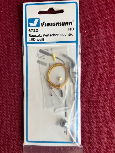 Viessmann 6722 enk Lampe led varmhvid Byggesæt. Nyt H0..