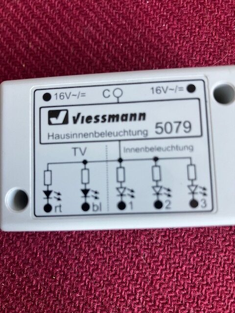 Viessmann 5079 Belysningssæt Det levende Hus H0 Let Brugt