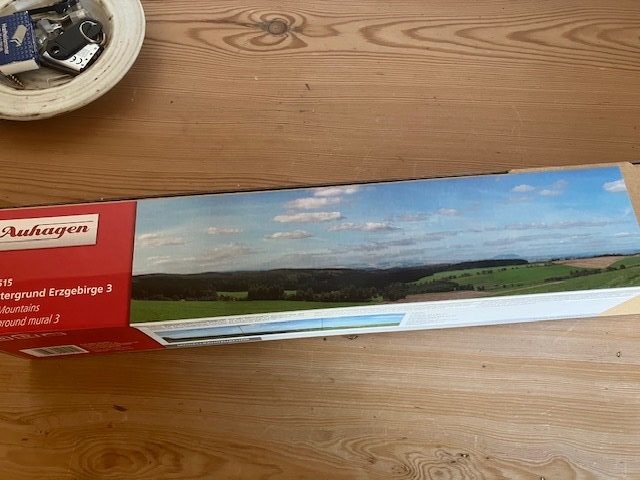 Auhagen 42515 Landskab Baggrund. Nyt 93x65 cm H0 TT N.