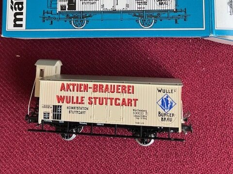 Märklin 4678 Aktien Brauerei Wulle Stuttgart. H0 Som Ny fra Samling.