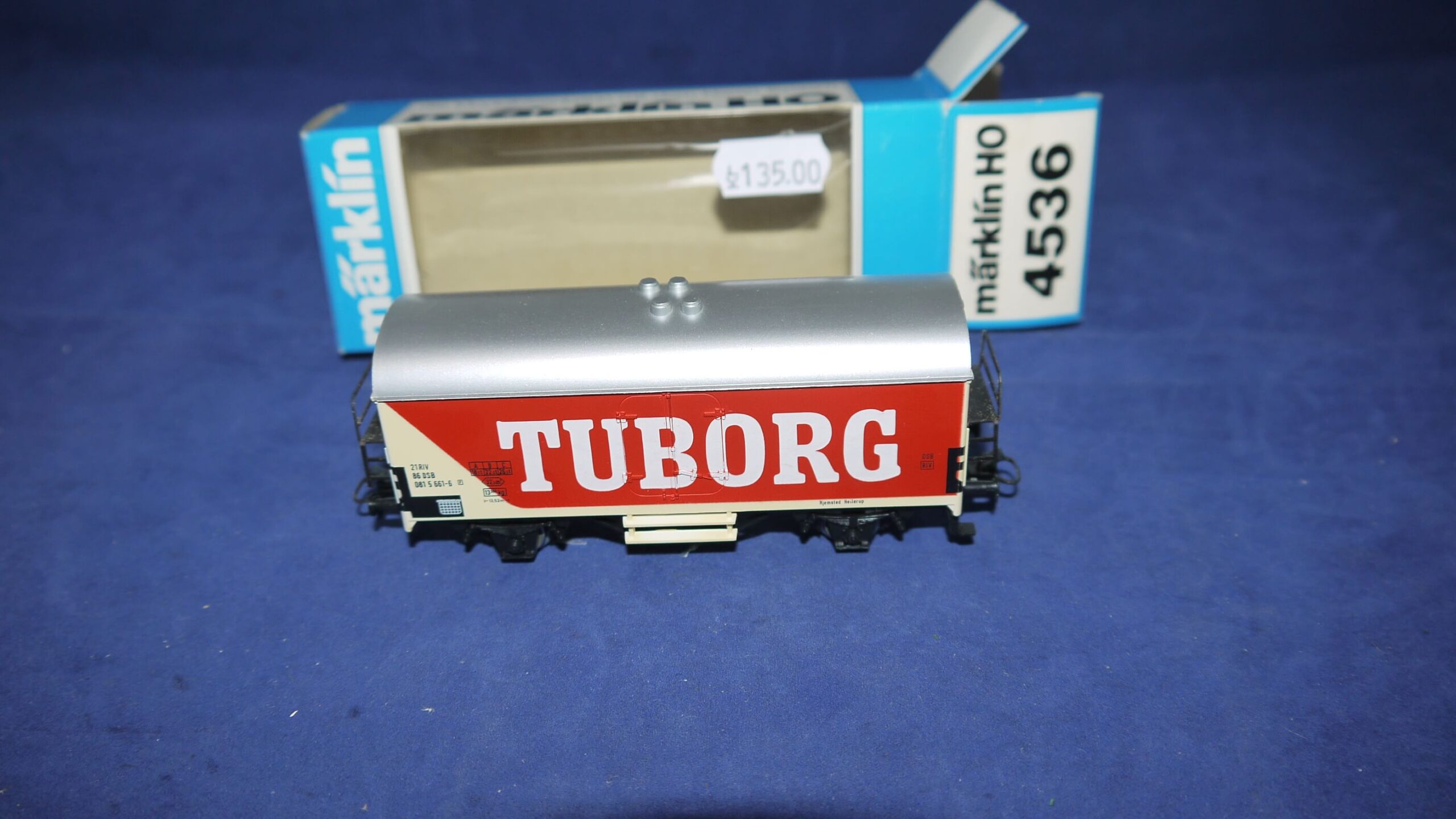 Märklin 4536 Tuborg DSB gulnet på den ene side Let brugt.H0 AC